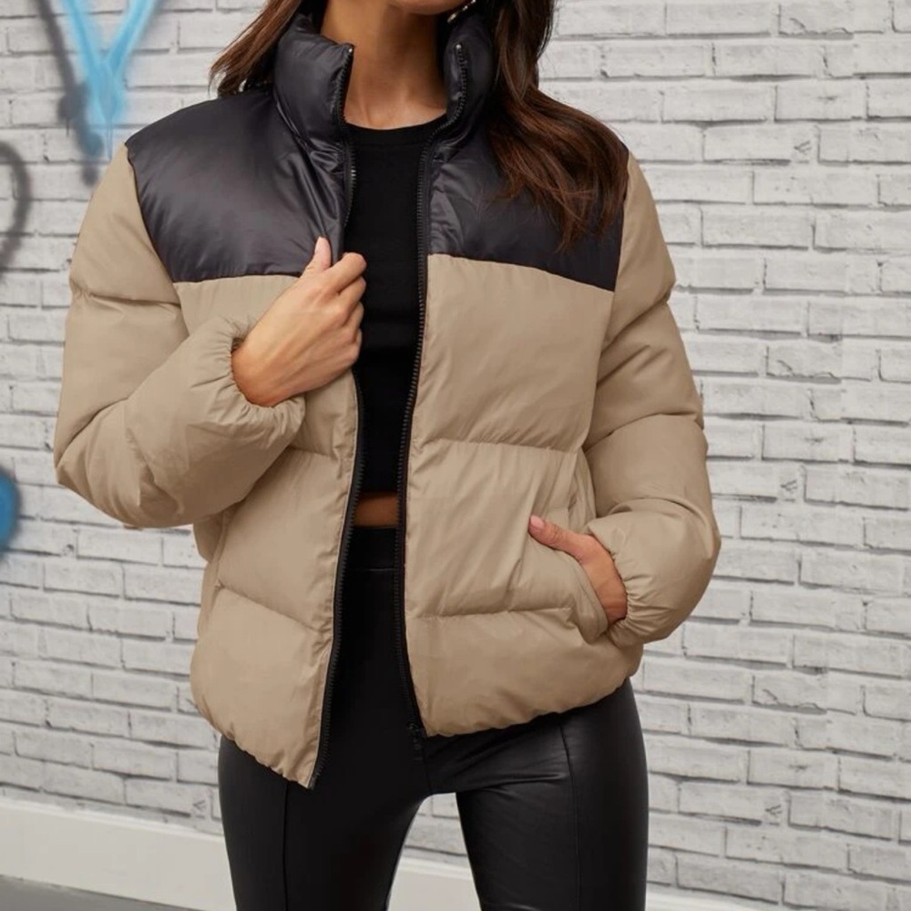 Two-Tone Puffer Jacket